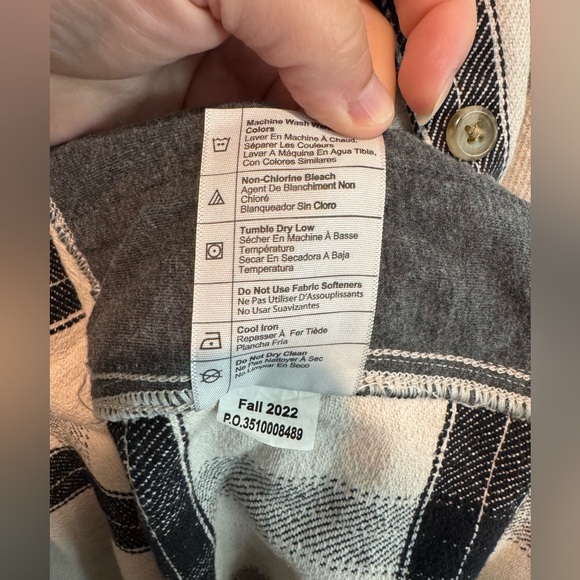 Carhartt Womens Sz S Rugged Flex Loose Fit Midweight Flannel Plaid Shacket Shirt - Picture 6 of 15